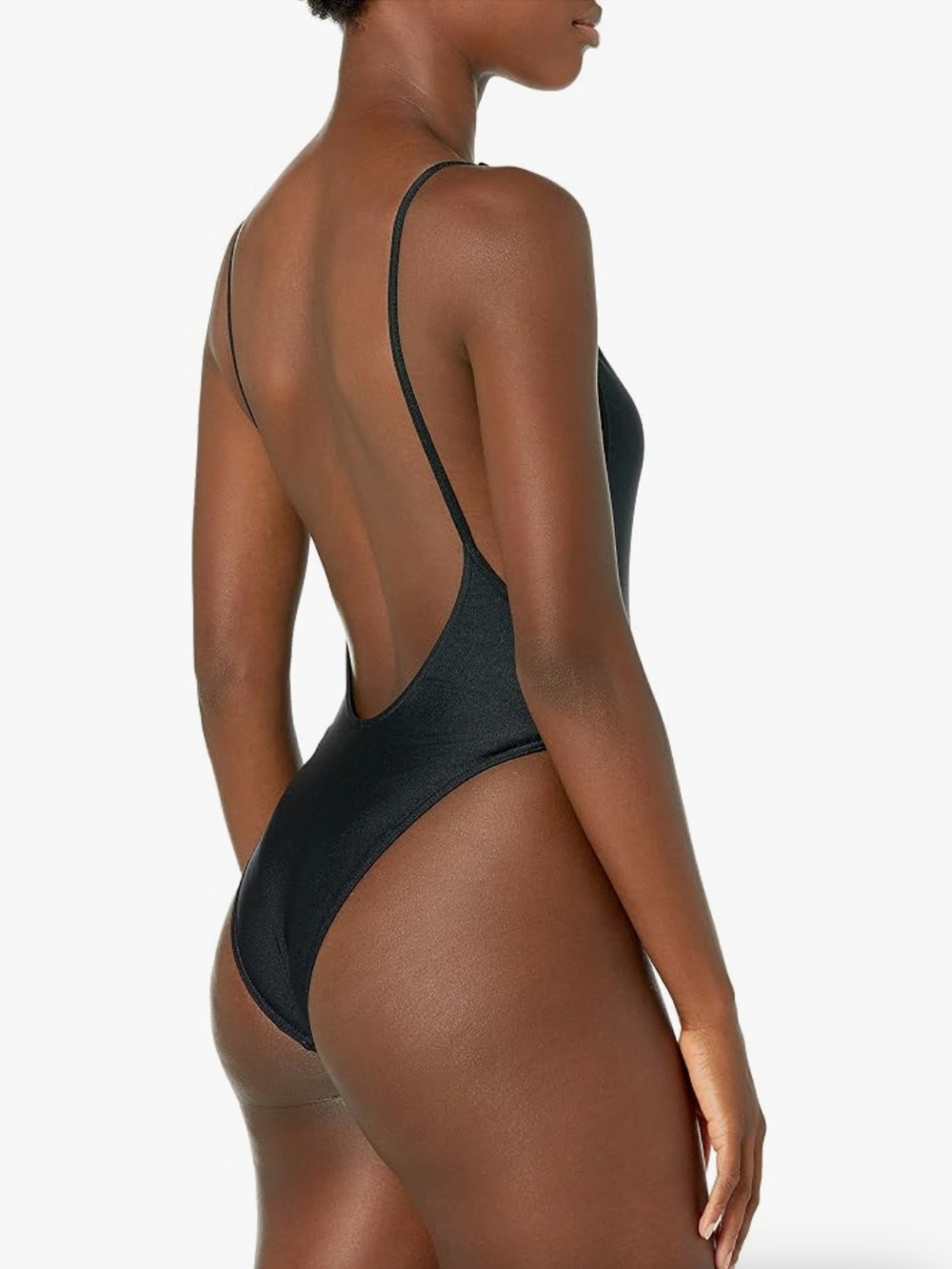 AMERICAN APPAREL Black Scoop One-Piece Swimsuit Sz XS NEW